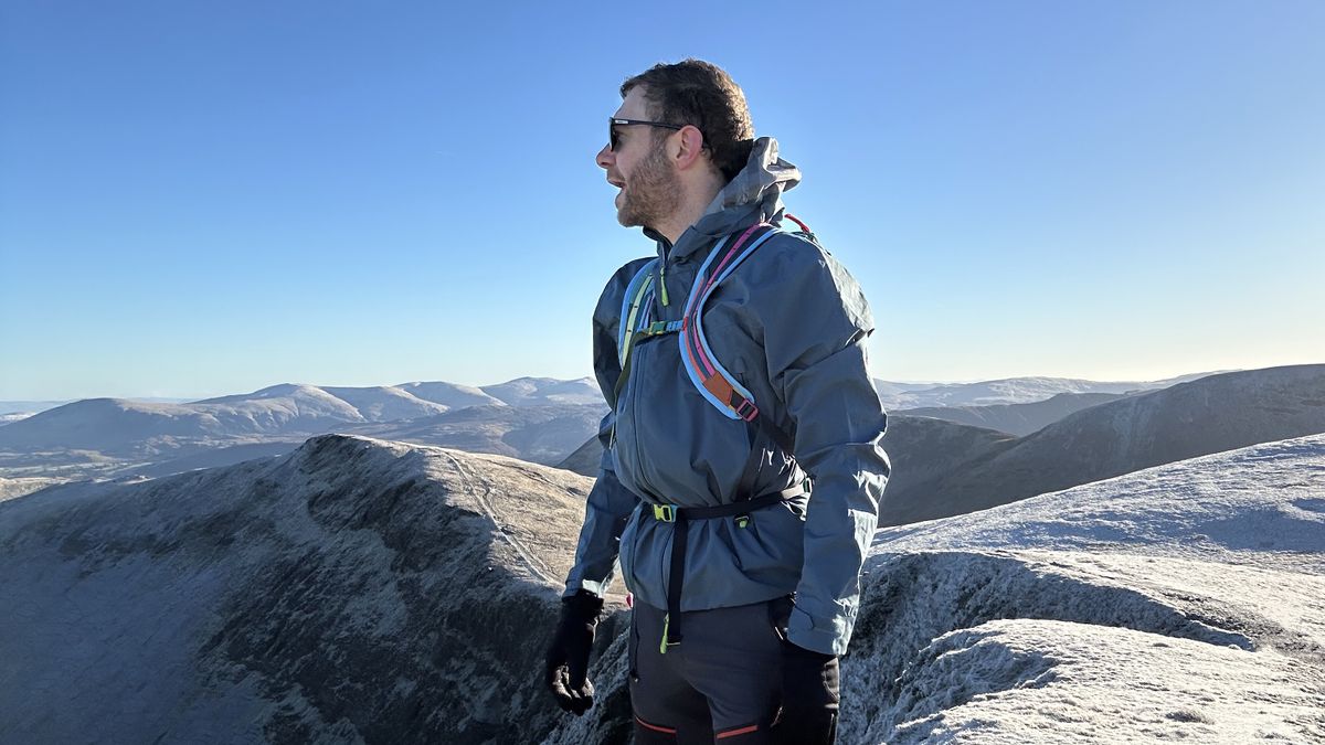 Wearing the Highlander Munro V2 jacket in the English Lake District