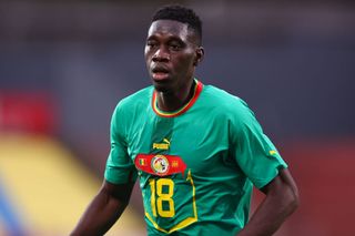 Ismaïla Sarr of Senegal during the International Friendly between Senegal and Iran at Motion Invest Arena on September 27, 2022 in Maria Enzersdorf, Austria.