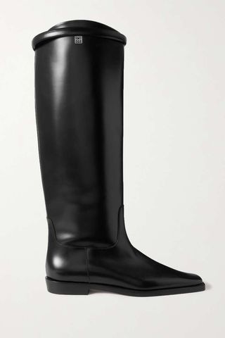 + Net Sustain the Riding Leather Knee Boots