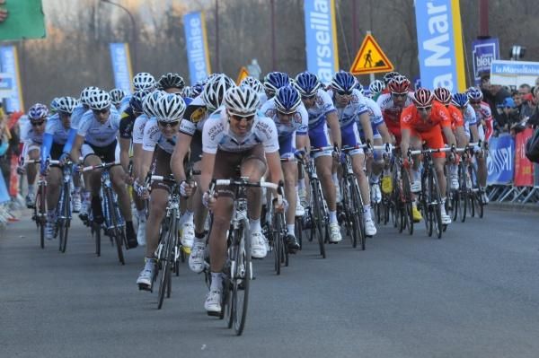 AG2R La Mondiale gives it everything on the front.
