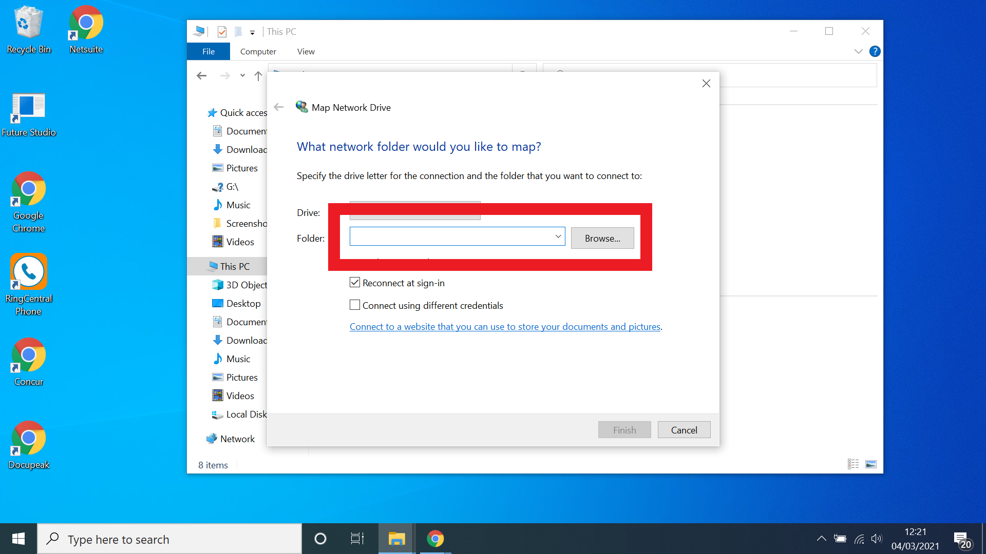 Подключение сетевого диска в Windows 10 - найдите, чтобы найти