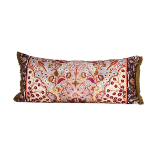A patterned embroidered pillow