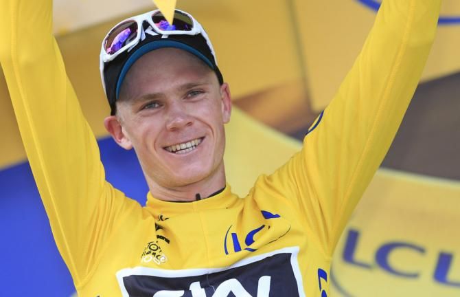 Chris Froome (Sky) has plenty to be happy about after stage 8 at the Tour de France