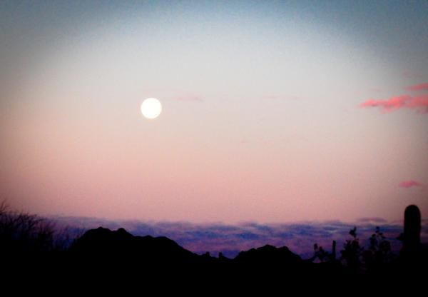 The moon at Sunrise