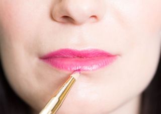 Using a Concealer Brush on Lips
