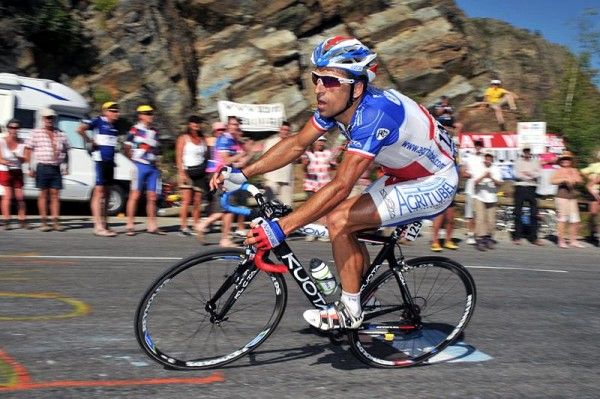 French national champion Nicolas Vogondy (Agritubel) was a particularly colourful sight.