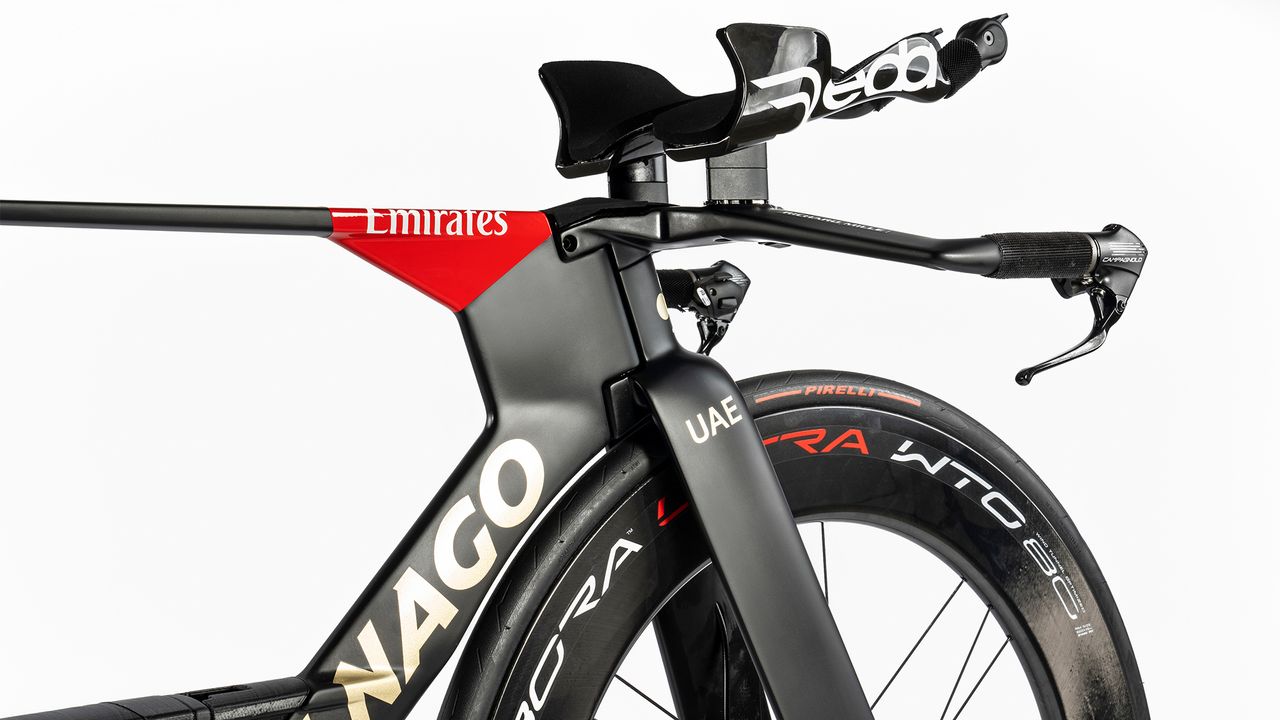 Colnago TT1 detail image on white background