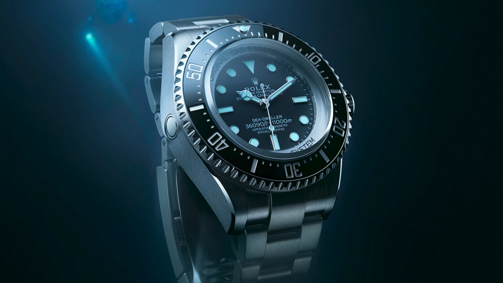 The new Rolex Oyster Perpetual Deepsea Challenge is waterproof to ...