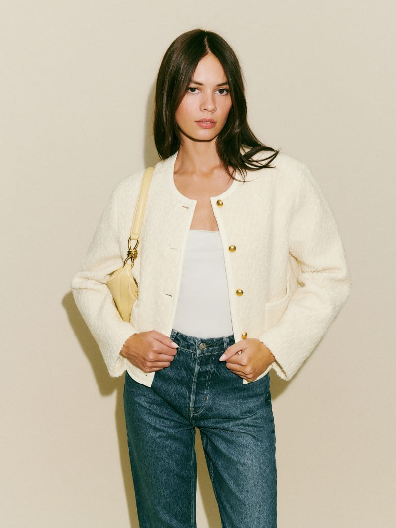 Reformation Dale Cropped Jacket
