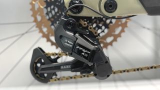 The Bosch/TRP rear mech on display at Eurobike