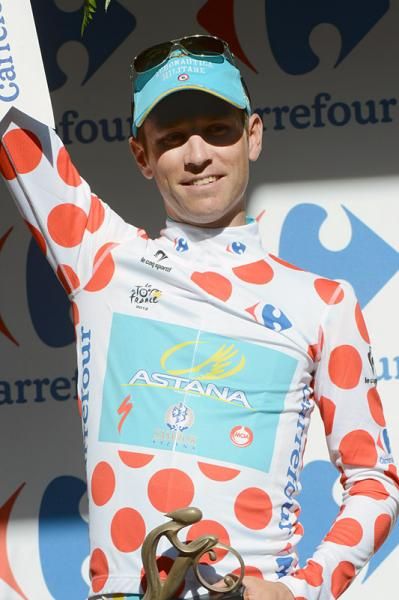Mountains classification leader Fredrik Kessiakoff (Astana)