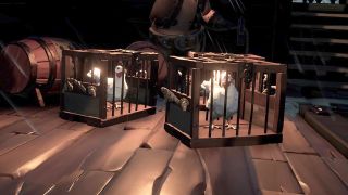 Chickens all cooped up in Sea of Thieves.