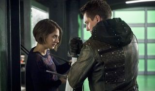thea and malcolm fighting on arrow