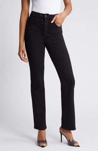 Good Icon Super Compression Straight Leg Jeans