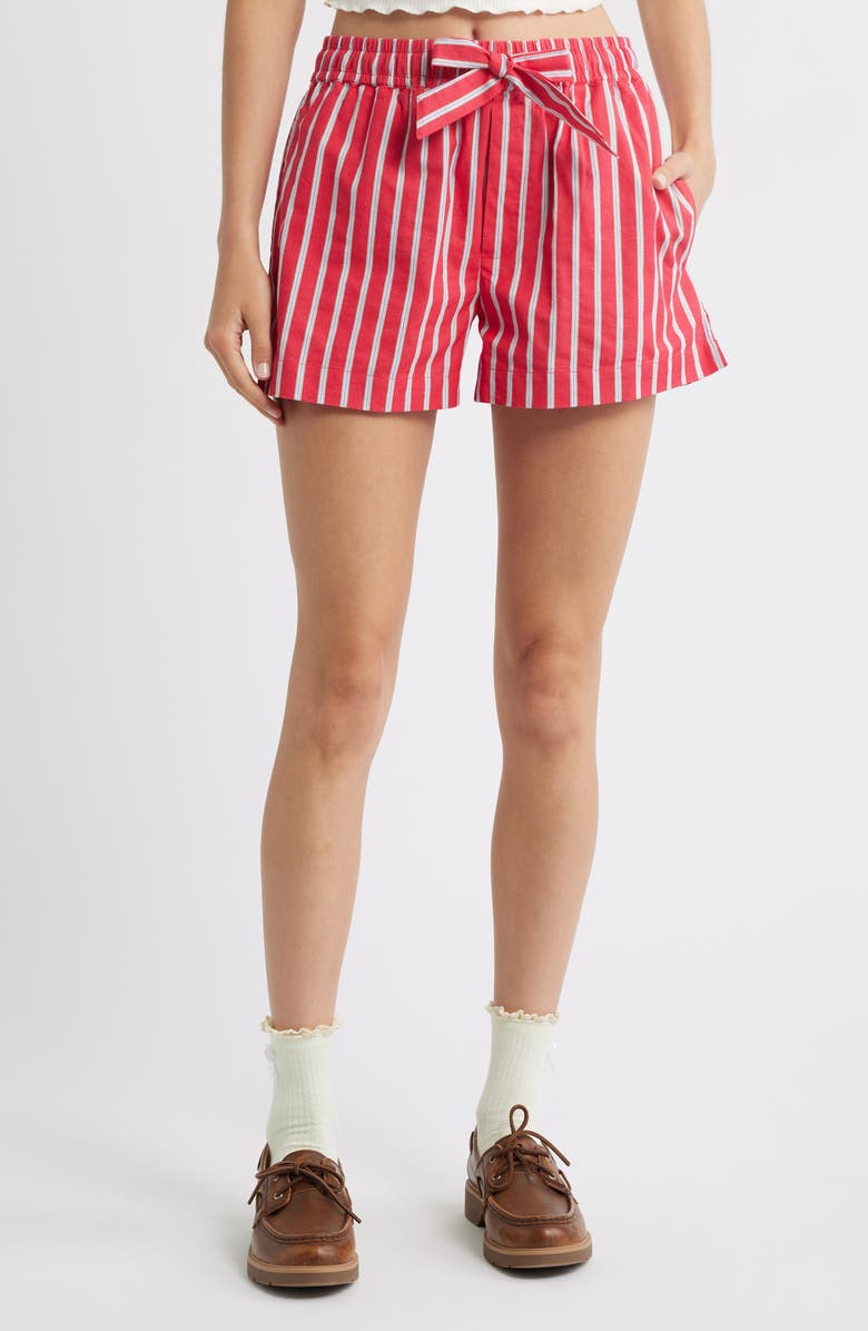 Krissy Stripe Organic Cotton & Linen Boxer Shorts