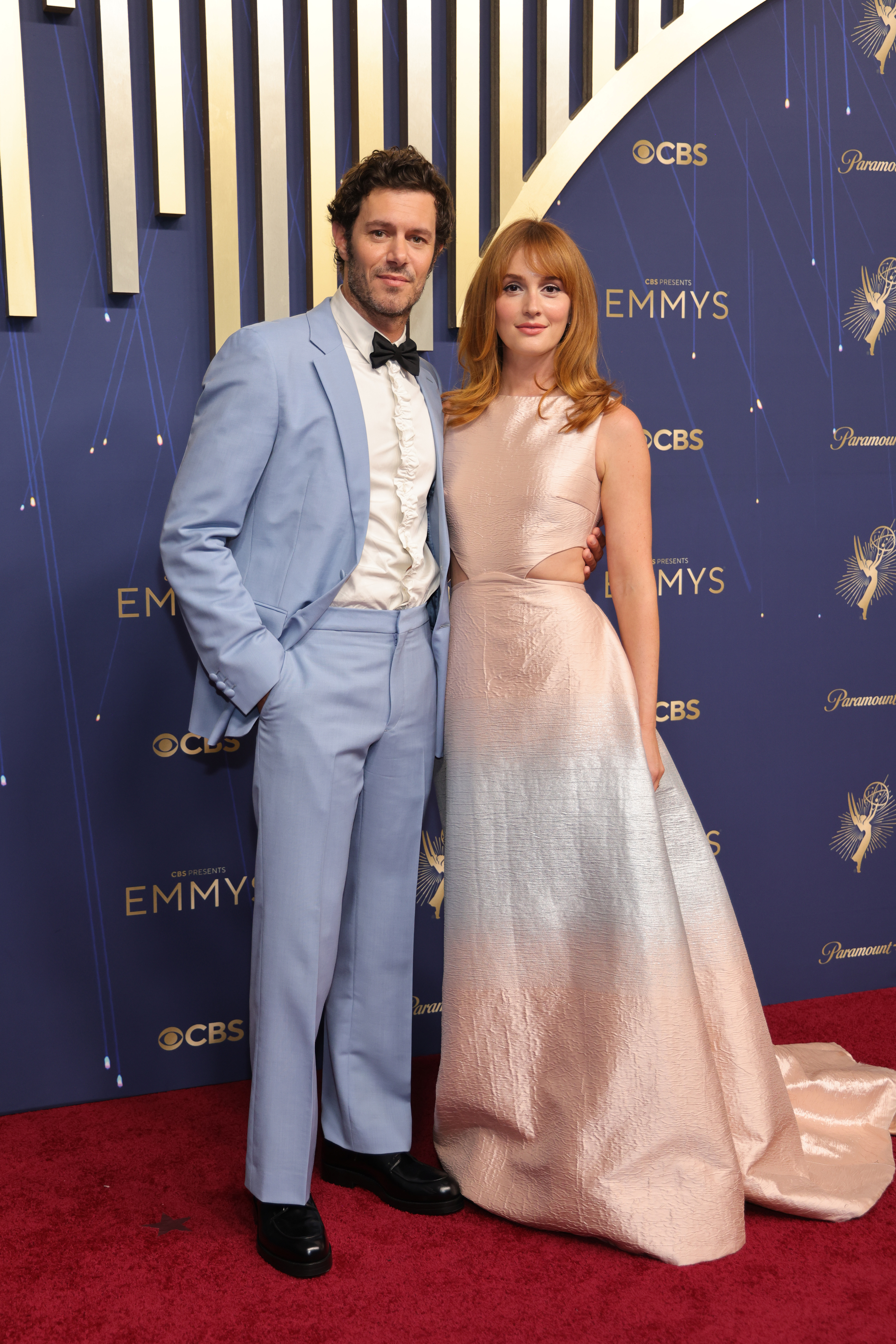 Leighton Meester and Adam Brody attended the 2025 Emmys
