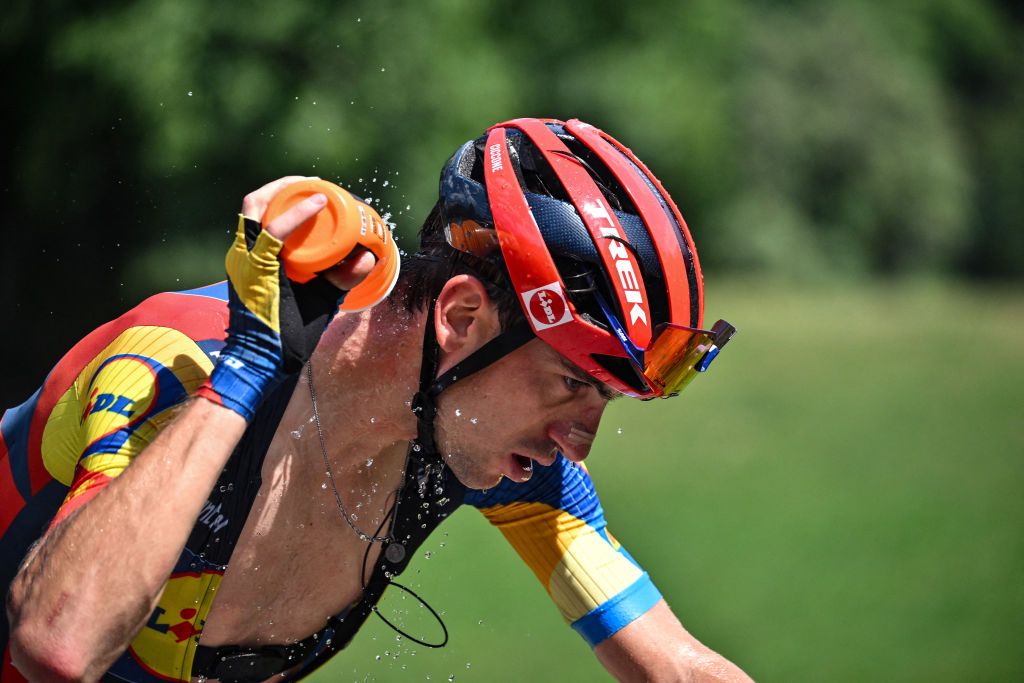 Giulio Ciccone (Lidl-Trek) in action at the Tour de France