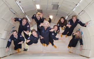 Richard Branson's Microgravity Training Flight (1)