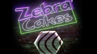 Zebra Cakes neon sign from LittleDebbit's Twitter account