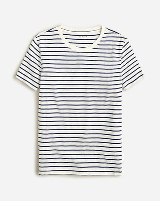 Vintage Jersey Classic-Fit Crewneck T-Shirt in Stripe