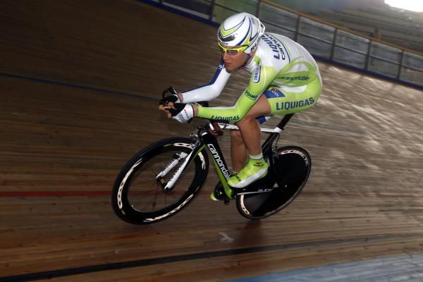 Ted King on the track in Brescia