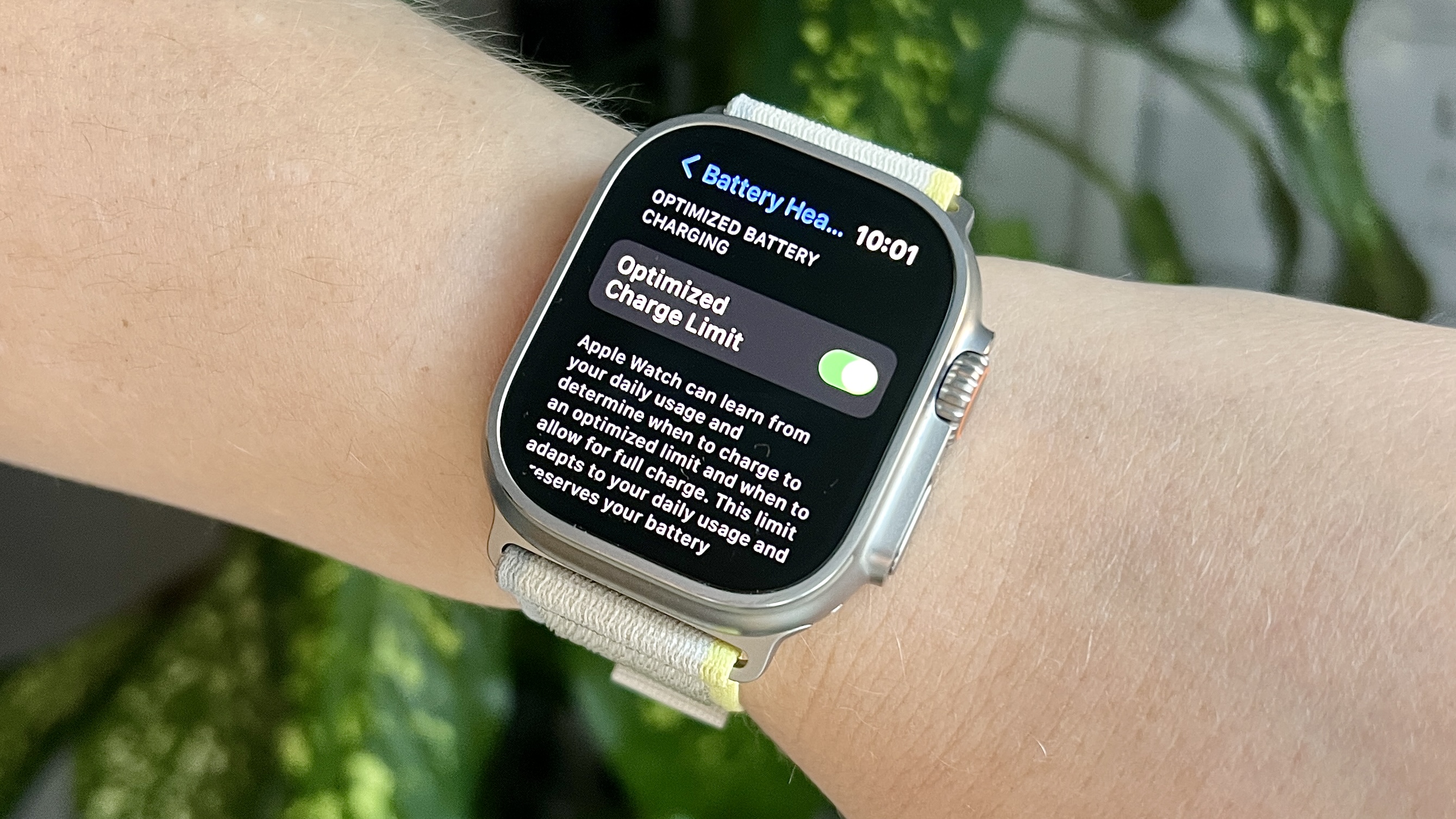 Apple Watch Ultra Optimized Charge Limit