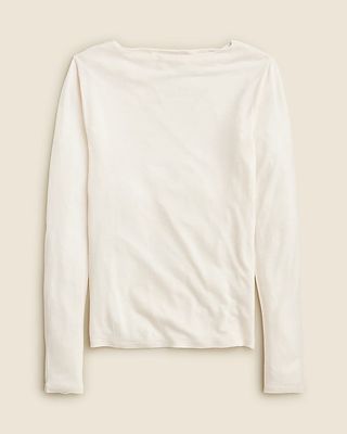 Collection Sheer Wool-Blend Long-Sleeve T-Shirt