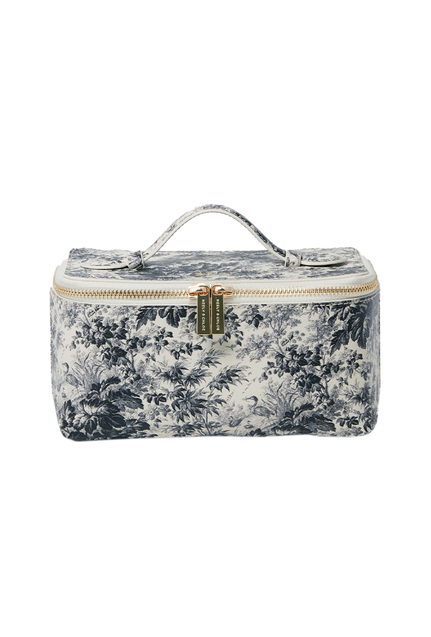 Tuckernuck x Nelly & Chloe Exclusive Noir Cypress Toile Small Vanity Case