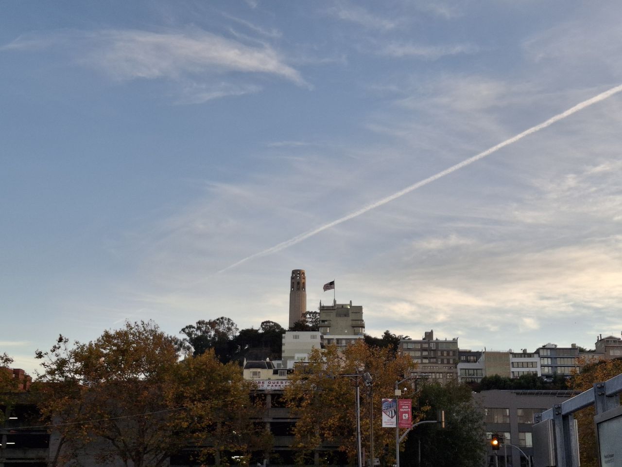Coit Tower shot at 2x zoom on a Galaxy A35
