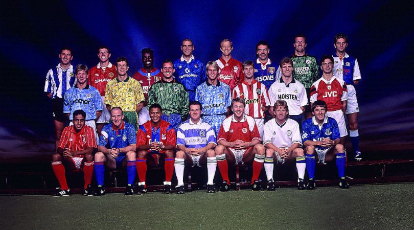 Questionário!  Você consegue nomear todos os 22 jogadores na foto de lançamento da Sky Sports de 1992?