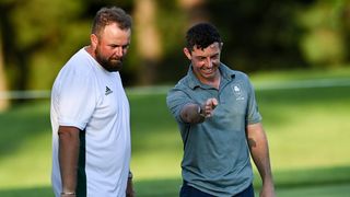 Shane Lowry and Rory McIlroy at the 2020 Olympics in Tokyo