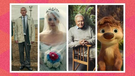 Four screengrabs from shows and movies. 