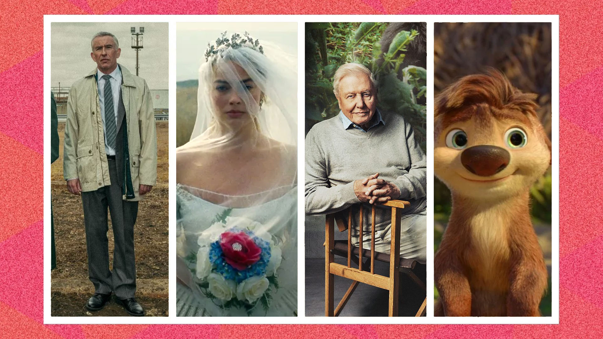 Four screengrabs from shows and movies. 