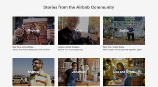 Selection of personal stories from Airbnb hosts