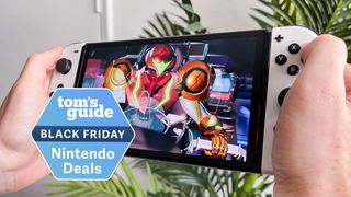 Nintendo Switch OLED with Black Friday deal tag