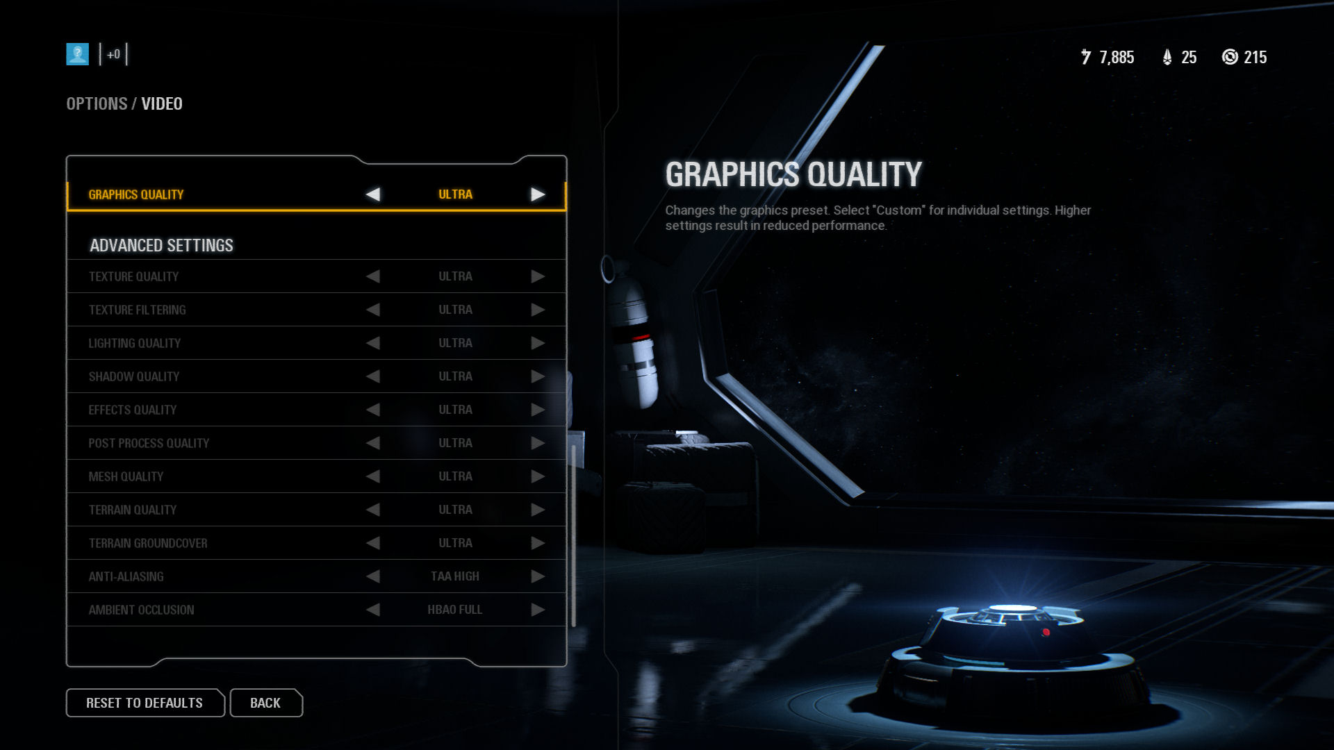 Star Wars Battlefront II: Graphics & Rendering Settings