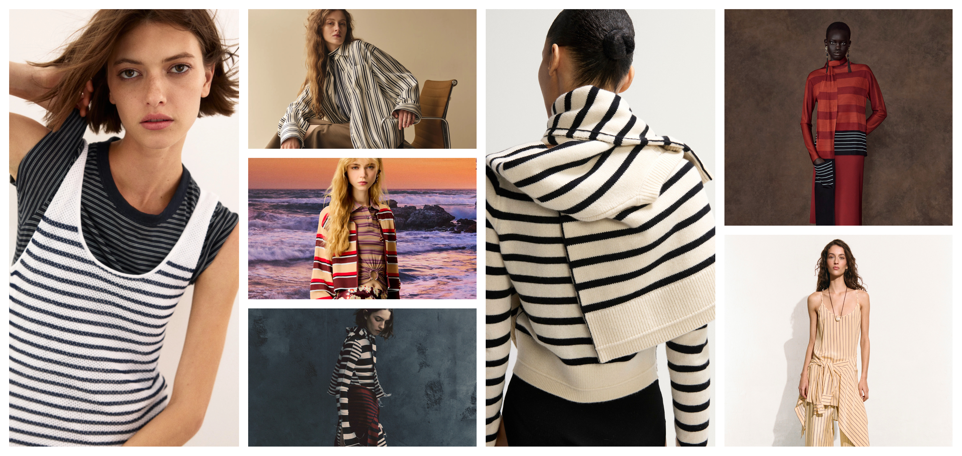 summer 2026 layering tricks, stripes at Rag and Bone, Heirlome, Rabanne, Erdem, Maria McManus, Ferragamo, and Staud