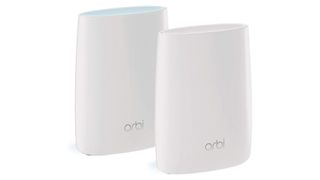 Netgear Orbi RBK50 against white background