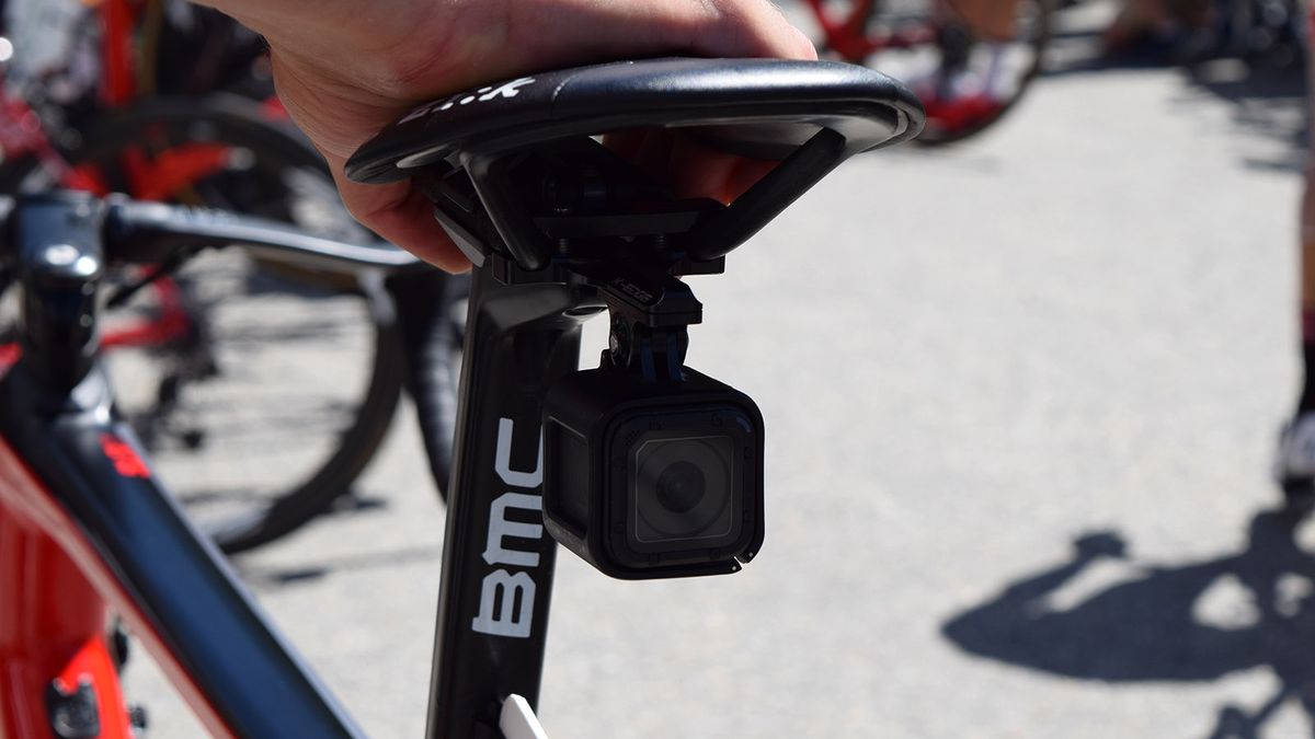 Stefan Kung was equipped with a GoPro during stage 6 to provide live in-race footage