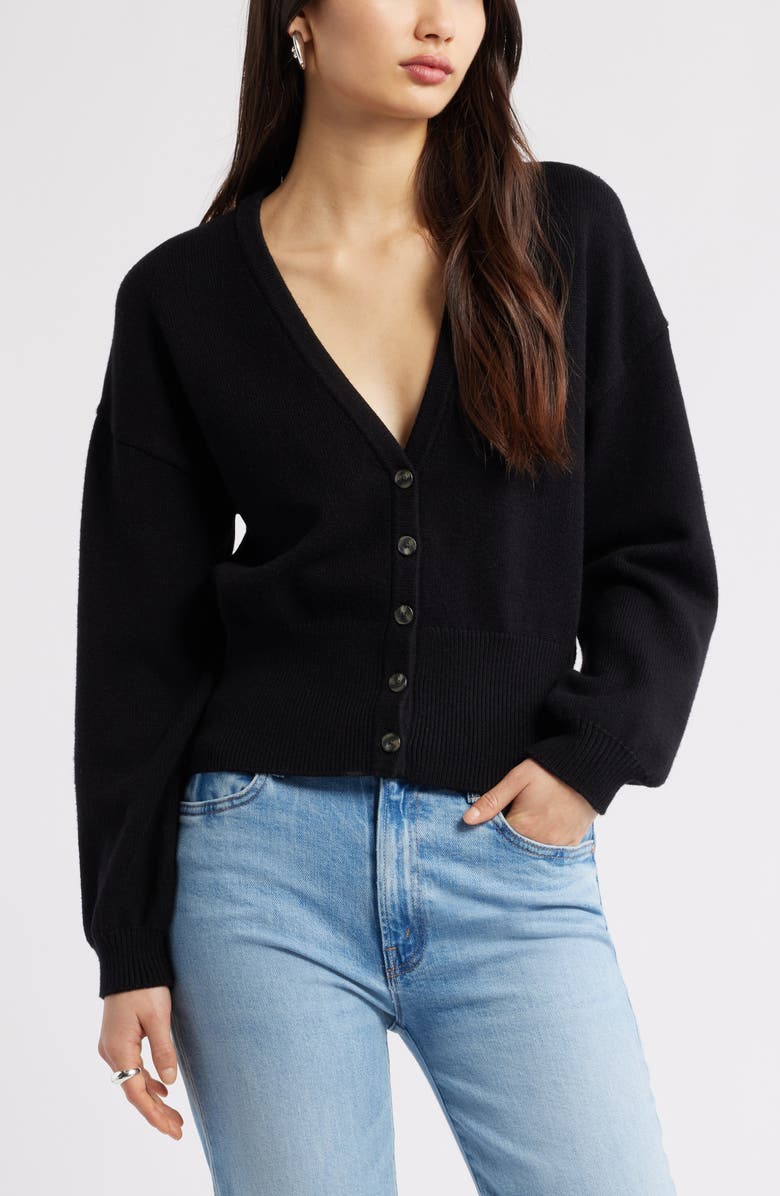 Rib Waist Cardigan