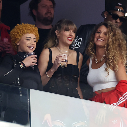 Blake Lively and Taylor Swift at the Super Bowl 2024
