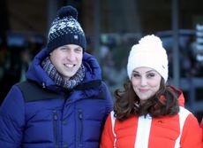 Prince William, Duke of Cambridge and Catherine, Duchess of Cambridge arrive at Holmenkollen ski jump