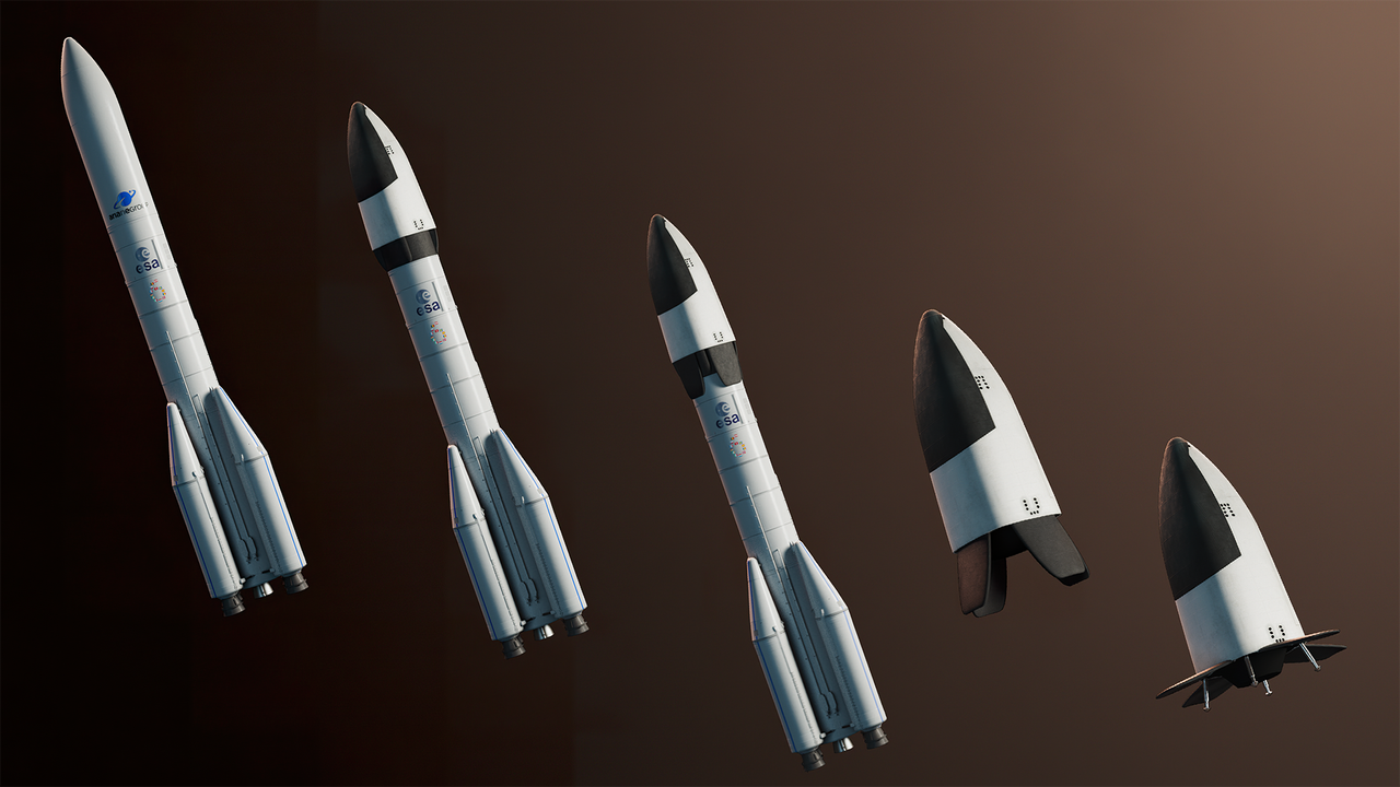 3 rocket variants in a row in artist impression