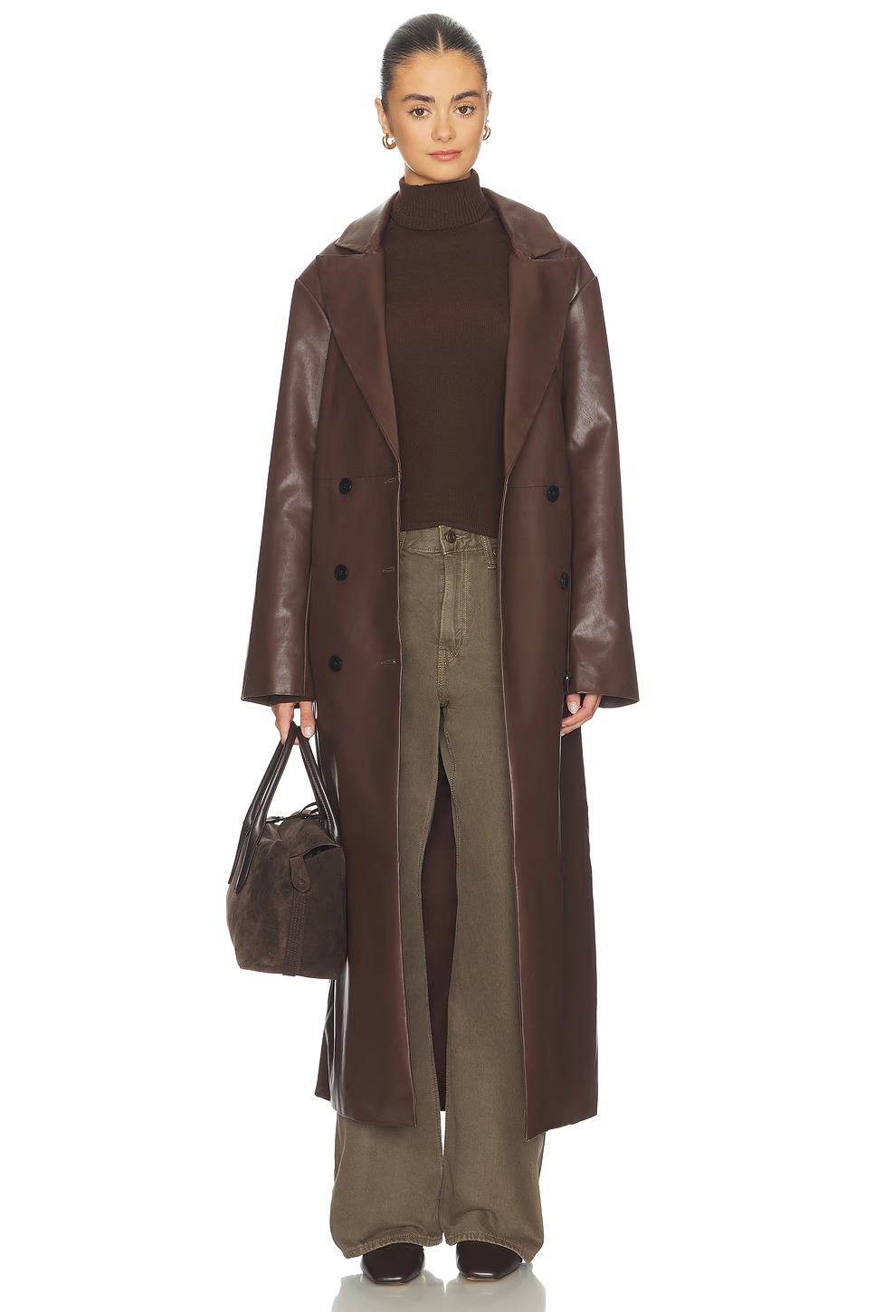 revolve, Carey Faux Leather Trench