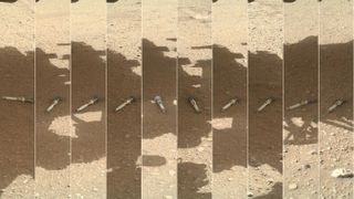 Photomontage of tubes containing Martian samples that NASA plans to bring back to Earth. 