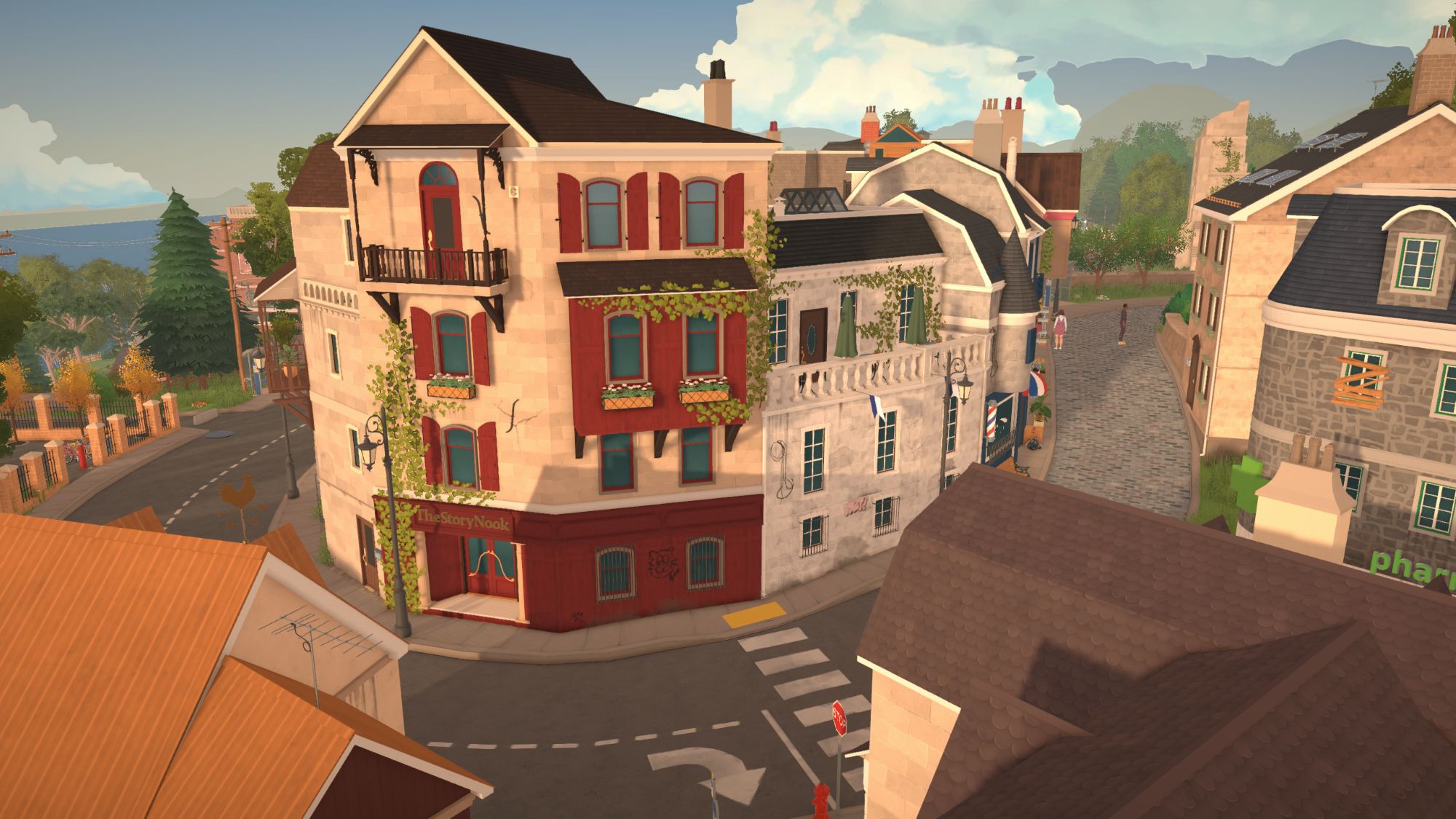 Paralives - The default town at sunset