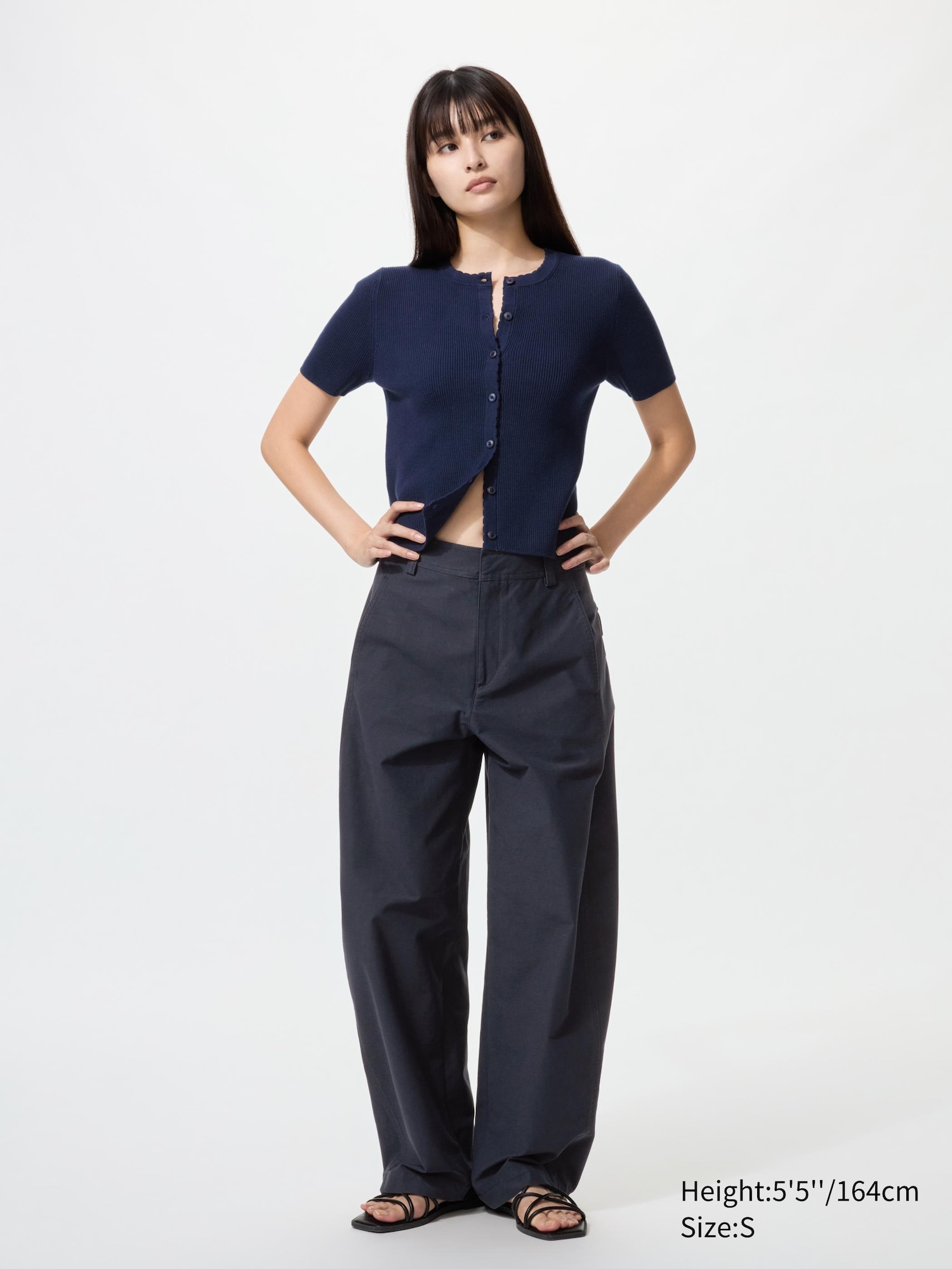 Jersey Barrel Leg Trousers