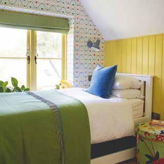 Annexe to Cotswold cottage decorated in bright colours