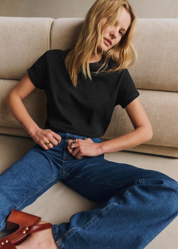 Conrad T-Shirt - Black - Organic Cotton - Organic Textile - S&amp;eacute;zane