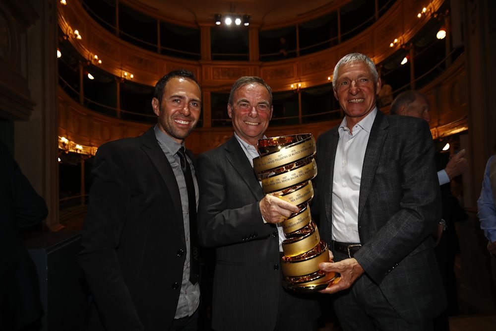 Gilberto Simoni, Bernard Hinault and Francesco Moser